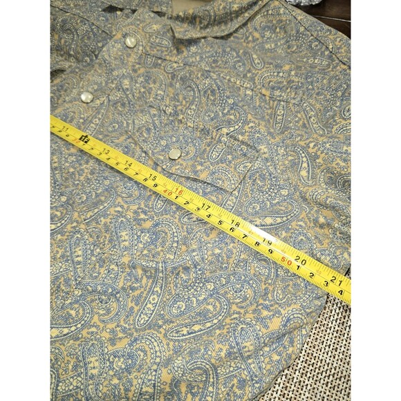Vintage 2003 Tommy Hilfiger Jeans Paisley Corduroy Western Snap Shirt Men’s XL - Picture 6 of 11
